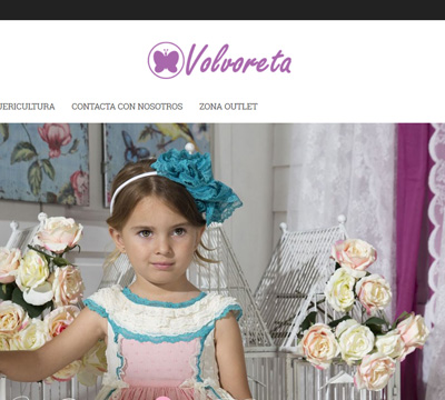 Tienda virtual desarrollada en Prestashop Volvoreta Moda Infantil